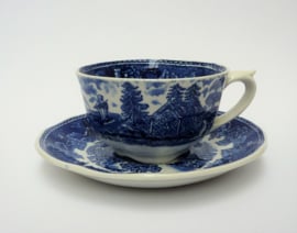 Arabia Landscape Blue cup with saucer