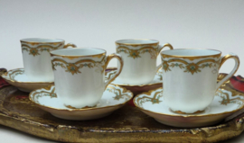 Frank Haviland Limoges Belle Epoque demitasse cups