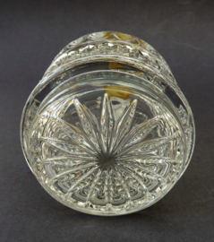 Anna hutte sixties lead crystal decanter cruet with diamond cut pattern