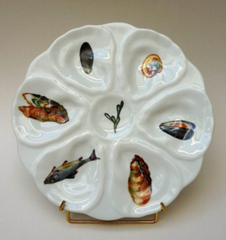 Decors de Paris porcelain oyster plate