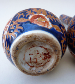 Vintage Imari porseleinen fles vaasjes