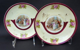 Two 19th century Vienna wall plates