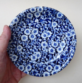 Burleigh Pottery Blue Calico losse schotel voor theekop