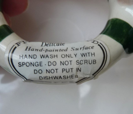 Fitz and Floyd Kerst Nutcracker servetringen keramiek