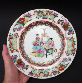 Chinees Rose Mandarin bord leraar met leerlingen ProC 1950