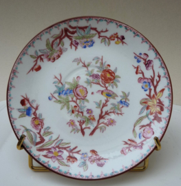 Sarreguemines Minton decor 252 schotel voor theekop 19e eeuw