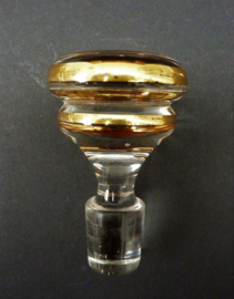 Laeken glas Mid Century gouden streep karaf