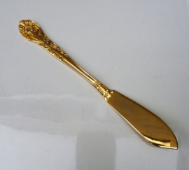 Vintage gold plated butter knife