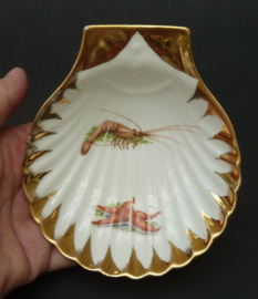 Atelier d'Art Cote de Beaute vijfdelig schaal schelpdieren servies