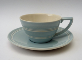 Jasper Conran at Wedgwood Casual blue tea cup with saucer