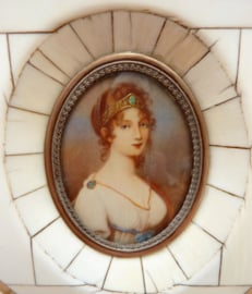 Miniatuur portret Louise Van Mecklenburg Strelitz Koningin van Pruissen
