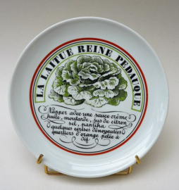 Porcelaine d'Auteuil saladebord La Laitue Reine Pedauque