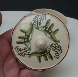 Mason's Country Lane lidded jam sugar jar