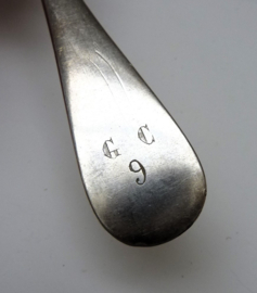 Christofle Baguette verzilverde dinervork 21 cm monogram