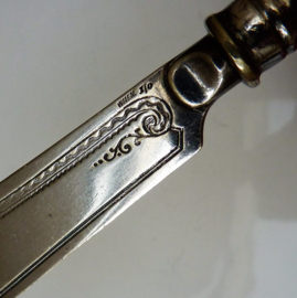 WMF Art Nouveau silver plated engraved cheese knife