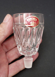 Bohemen loodkristallen mini bar karaf met shotglas stop