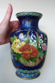 Jingfa Chinese cloisonne vaas