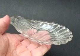 Persglazen schelp schaaltje Cristallerie de Portieux