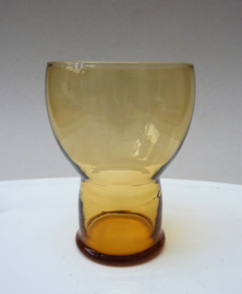 Kristalunie Art Deco waterglas Aquarius amber