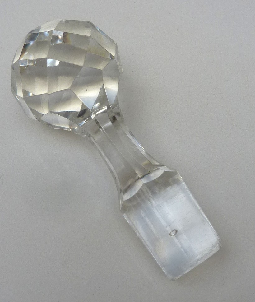 Victorian shaft and globe decanter