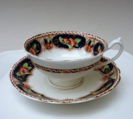 Paragon early star hand painted tea cup with saucer