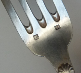 Saglier Freres verzilverde dinervork