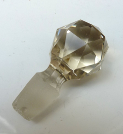 Art Deco transparante geslepen kristallen parfumfles