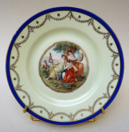 Victoria dessert plates with neo classical decoration