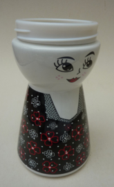 Brandani Italy Design ceramic canister with metal lid