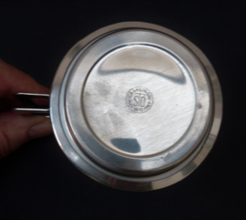 STO Casalinghi Italy stainless coffee cup with saucer