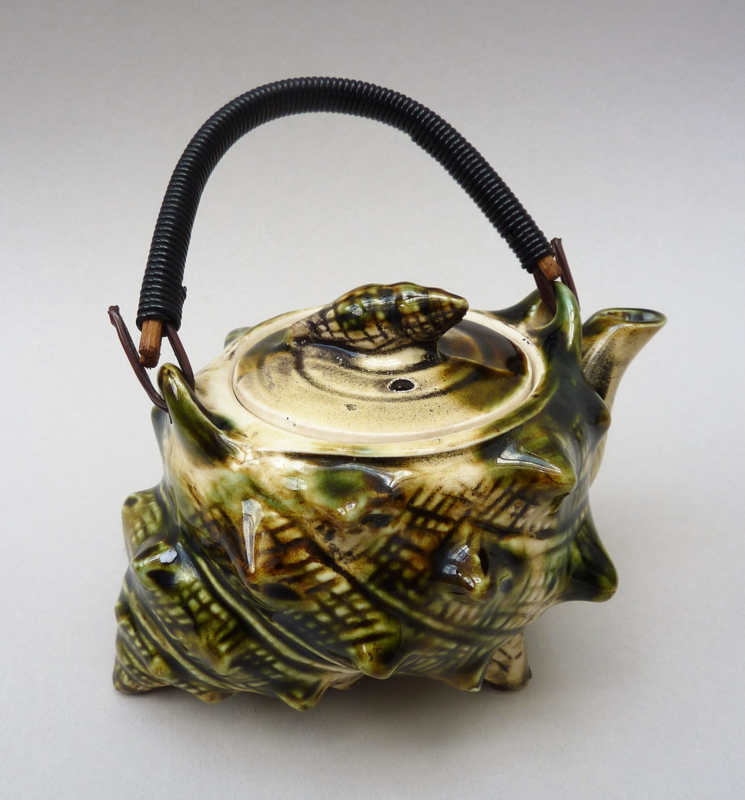 Japanese Mid Century studio pottery conch shell teapot 225 ml | Teapots ...
