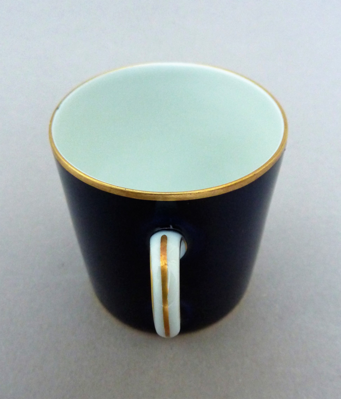 Rosenthal Mid Century cobalt espresso cup with saucer | Rosenthal ...