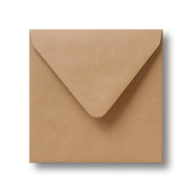 Enveloppen Kraftpapier (14 x 14 cm)