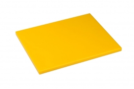 Snijplank Polyethyleen geel - 1/2 - 1/1 GN of 60x40 - met of zonder geul