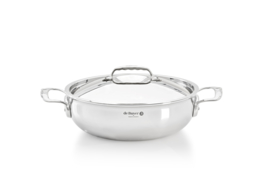 Sauteerpan rond roestvrijstaal met deksel - 28 cm - De Buyer - Affinity