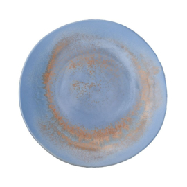 Bord Stoneage vlak 28 cm - Continental Rust Blue