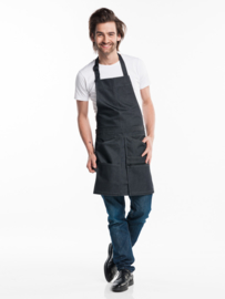 Bib Apron Chaud Devant - Chap Black Denim W80 - L75