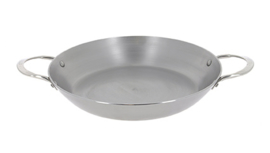 Paella pan plaatstaal - 32 cm - Mineral B - De Buyer