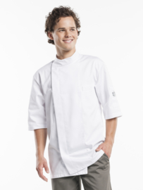 Chef Jacket Chaud Devant - Bacio White short sleeve