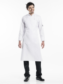 Bib Apron Chaud Devant - White extra wide & no pocket W100 - L100