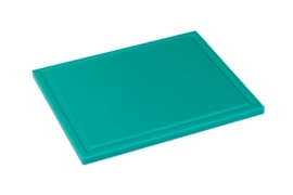 Snijplank Polyethyleen groen - 1/2 - 1/1 GN of 60x40 - met of zonder geul