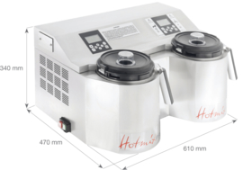 thermoblender - HotmixPRO Combi / 2+2 liter (1x 24-190°C / 12.500 t/min + 1x  / 2 liter / t/m -24°C / 8.000 t/min)