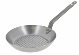 Grillpan plaatstaal - 26 cm - Mineral B - De Buyer