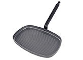 Grillpan rechthoekig plaatstaal - 38 x26 cm - Carbone Plus - De Buyer