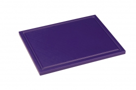 Snijplank Polyethyleen paars - 1/2 - 1/1 GN of 60x40 - met of zonder geul