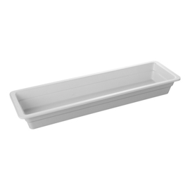 Gastronormbak melamine - Wit 2/4 - 6.5(H)x53x16.2 cm