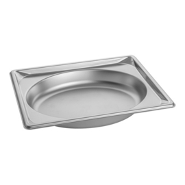 Gastronormbak - Rvs 1/2 - 51(H)x325x265 mm - Pujadas Oval Shape