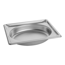 Gastronormbak - Rvs 1/2 - 65(H)x325x265 mm - Pujadas Oval Shape