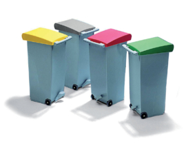 Afvalcontainer - Clipper - 4 kleuren