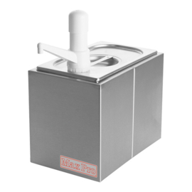 Dispenser - Max Pro - RVS - Meerdere types / Losse dispenser / 1/4 GN deksel met gat